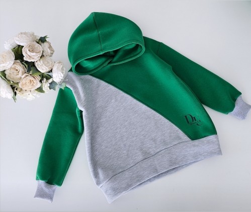 Džemperis "Žalia/pilka"